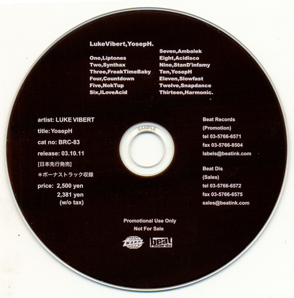 Luke Vibert – YosepH (2003, Vinyl) - Discogs