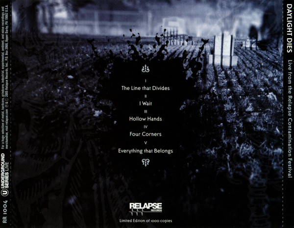 baixar álbum Daylight Dies - Live From The Relapse Contamination Festival