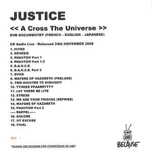 Justice – A Cross The Universe (CDr) - Discogs