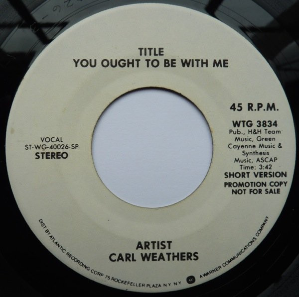 Carl Weathers – You Ought To Be With Me (1981, Vinyl) - Discogs