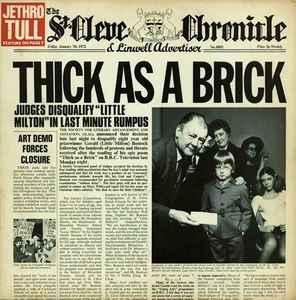 Portada de album Jethro Tull - Thick As A Brick