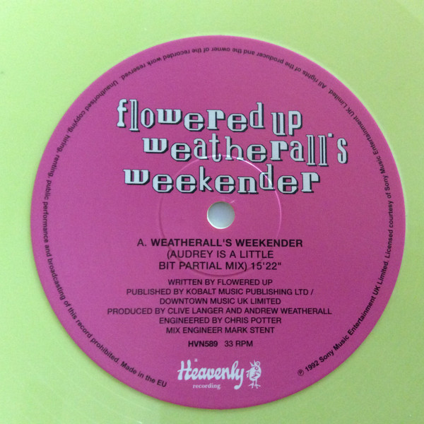 Flowered Up - Weatherall's Weekender | Heavenly (HVN589) - 3