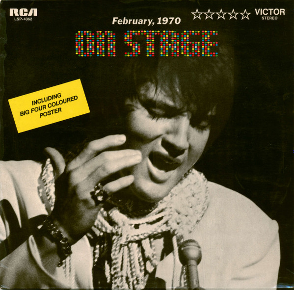 Elvis Presley – On Stage-February, 1970 (1970, Gatefold, Vinyl 