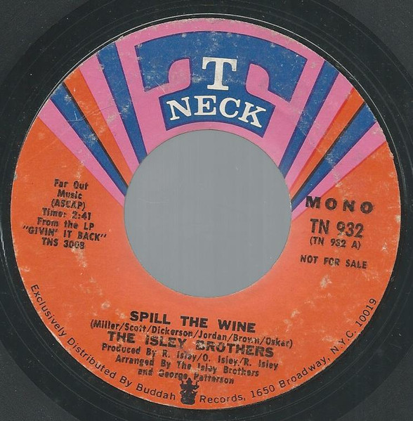 The Isley Brothers – Spill The Wine / Take Inventory (1971, Vinyl