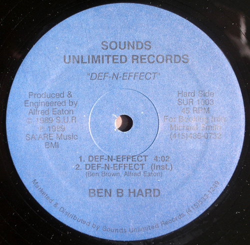 Ben B Hard – Def-N-Effect (1989, Vinyl) - Discogs