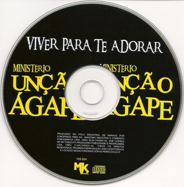 télécharger l'album Ministério Unção Ágape - Viver Para Te Adorar