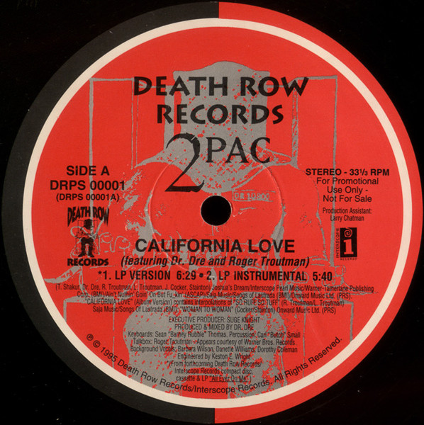 2Pac – California Love (1995, Vinyl) - Discogs