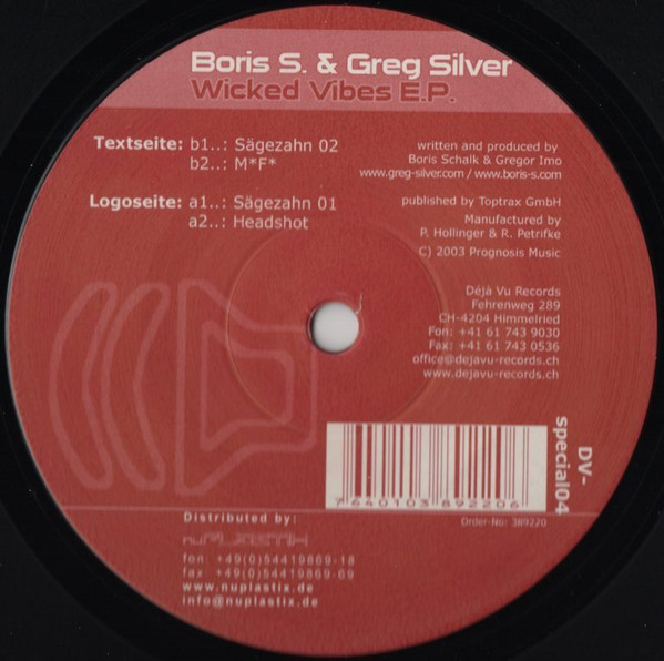 baixar álbum Boris S & Greg Silver - Wicked Vibes EP