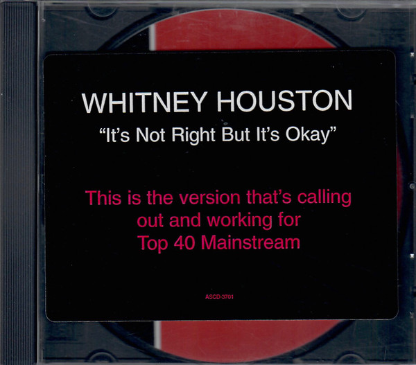 Whitney Houston – It's Not Right But It's Okay (1999, CD) - Discogs
