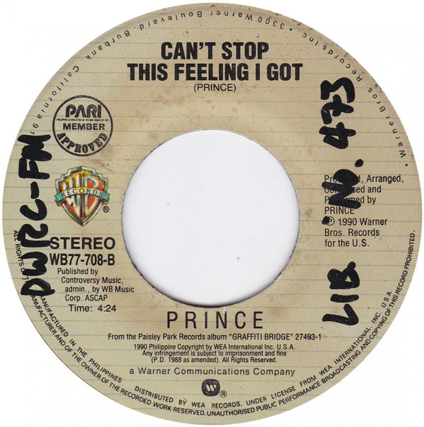 ladda ner album Prince - Cant Stop This Feeling I Got