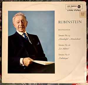 Beethoven, Artur Rubinstein – Sonatas - Moonlight, Pathétique, Les ...