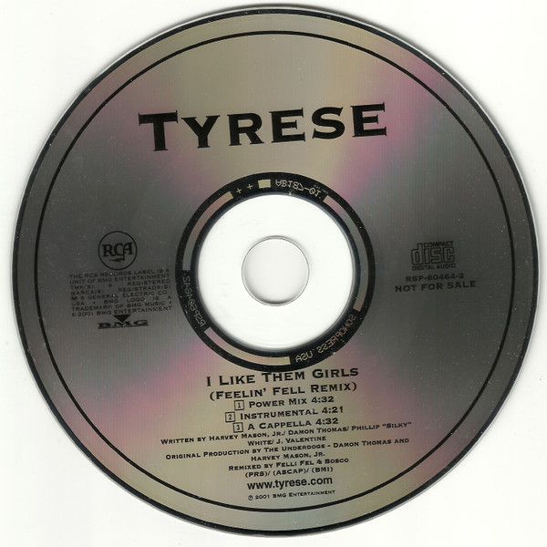 Tyrese – I Like Them Girls (Feelin' Fell Remix) (2001, CD) Discogs