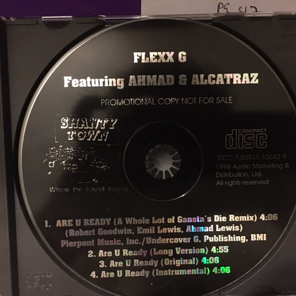 Flexx G Featuring Ahmad & Alcatraz – Are U Ready (1998, Vinyl