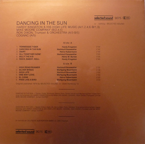 last ned album Hardy Kingston & His High Life Music Mike Moore Company Ron Dixon Cognac - Dancing In The Sun