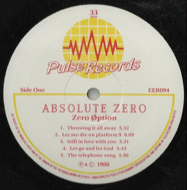 lataa albumi Zero option - Absolute zero