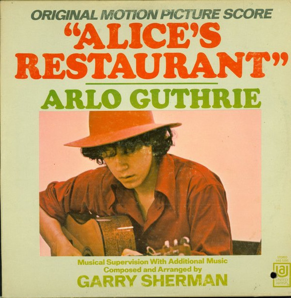 Vintage cookbook Alices Restaurant Arlo Guthrie record dust