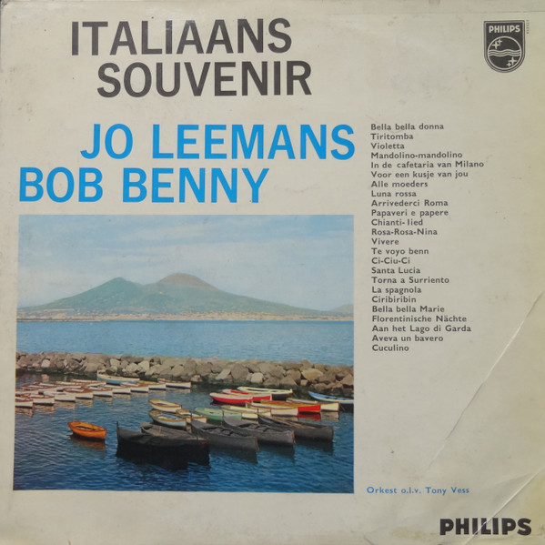 last ned album Jo Leemans Bob Benny , Orkest olv Tony Vess - Italiaans Souvenir