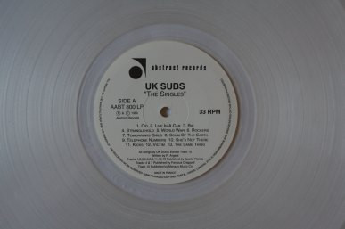 UK Subs – The Singles 1978-1982 (1991, White Clear, Vinyl