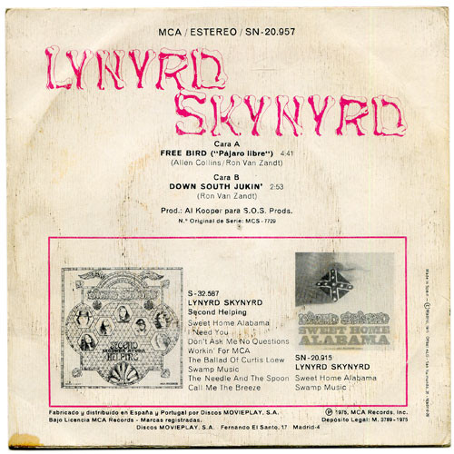 descargar álbum Lynyrd Skynyrd - Free Bird Pajaro Libre