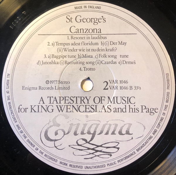 last ned album Download St George's Canzona - A Tapestry of Music for King Wenceslas and his Page album