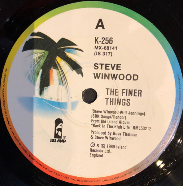 Steve Winwood - The Finer Things | Releases | Discogs