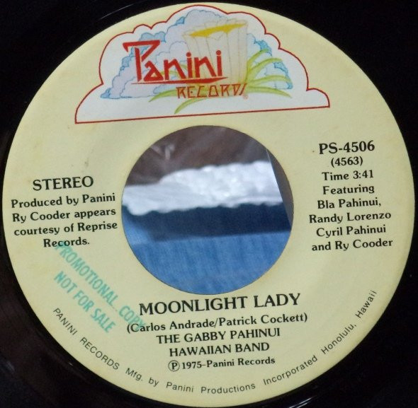 The Gabby Pahinui Hawaiian Band – Moonlight Lady / Wahine U'i