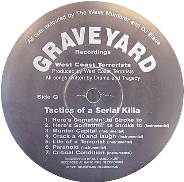 West Coast Terrorists – Tactics Of A Serial Killa (1991, Vinyl