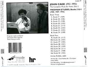 John Cage - Freeman Etudes, Books Three And Four
