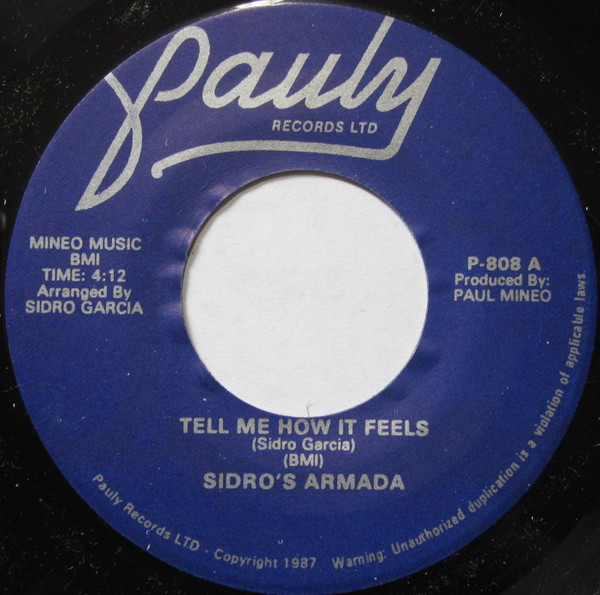 Sidro s Armada Tell Me How It Feels 1987 Vinyl Discogs