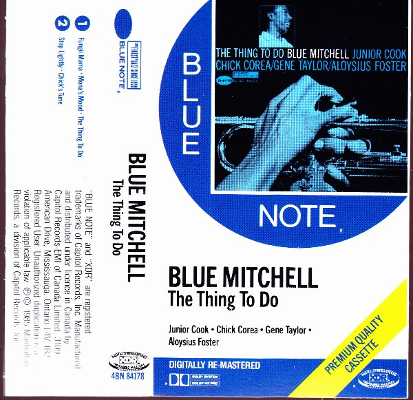 Blue Mitchell – The Thing To Do (1985, Dolby, Cassette) - Discogs