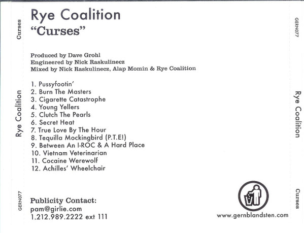 Rye Coalition – Curses (2006, CDr) - Discogs