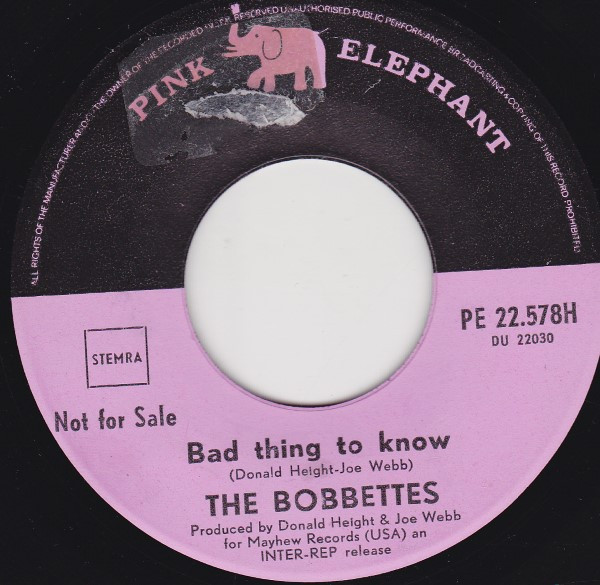 lataa albumi The Bobbettes - Bad Thing To Know Its All In Your Mind