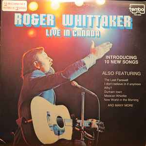 Roger Whittaker - Live In Canada album cover