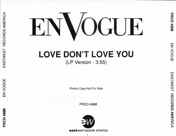 En Vogue - Love Don't Love You | Releases | Discogs