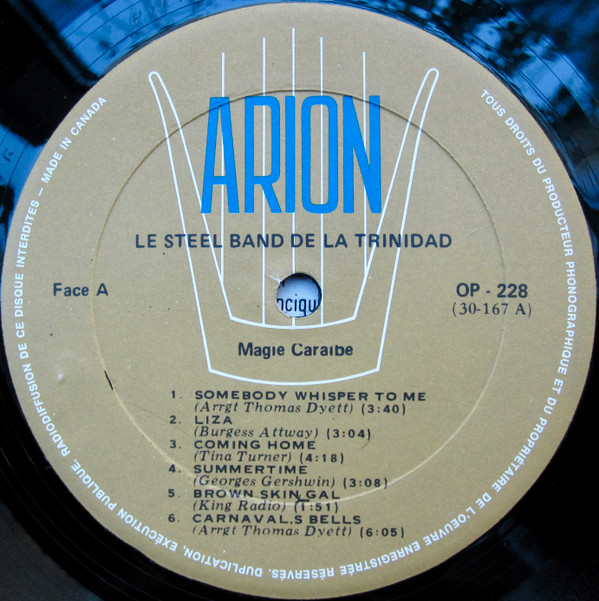 Le Steel-Band De La Trinidad - Magie Caraïbe | Arion (OP-228) - 3