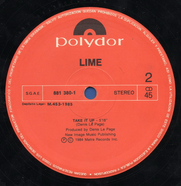 télécharger l'album Lime - My Love Mi Amor Take It Up