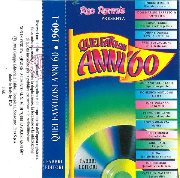 Quei Favolosi Anni '60 ○ 1960 - 1 (1993, CD) - Discogs