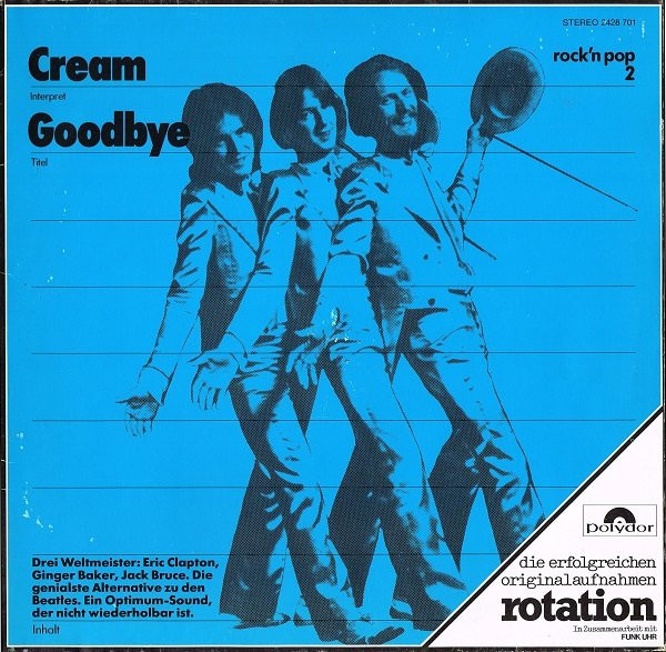 Cream – Goodbye (1976, Vinyl) - Discogs