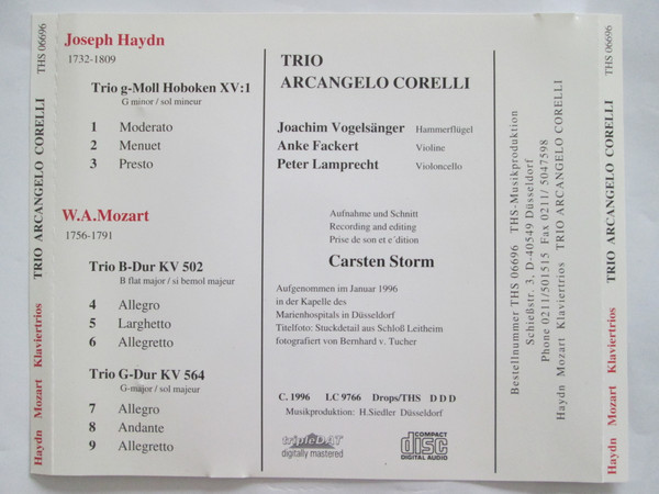 lataa albumi Haydn, Mozart - Klaviertrios Trio Arcangelo Corelli