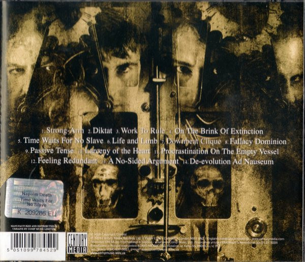 ladda ner album Napalm Death - Time Waits For No Slave