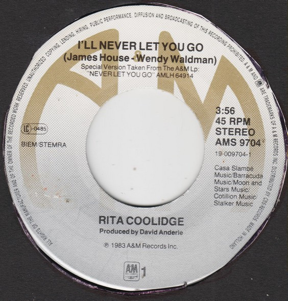 last ned album Rita Coolidge - Ill Never Let You Go