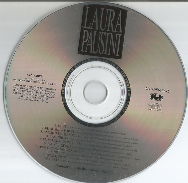 Laura Pausini – Laura Pausini (1995, CD) - Discogs