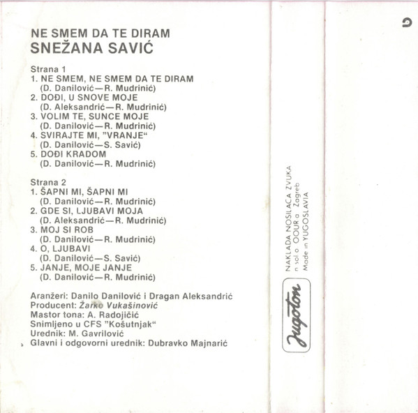 ladda ner album Snežana Savić - Nesmem Da Te Diram