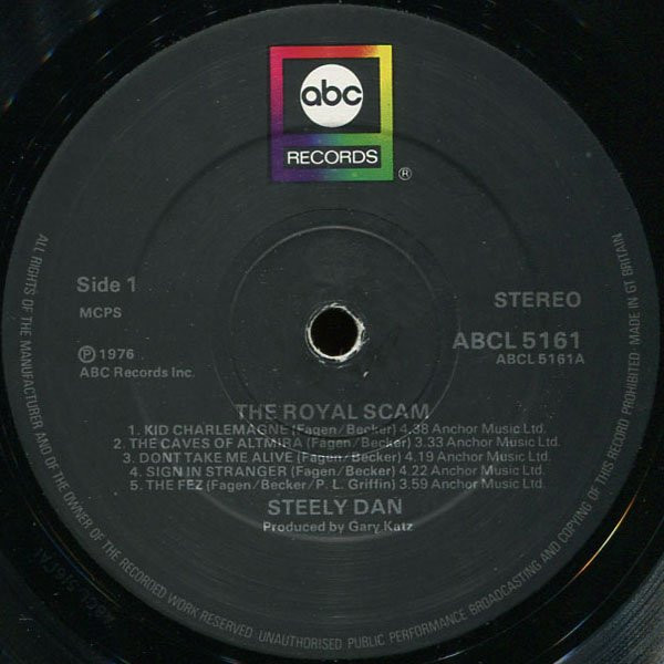 Steely Dan – The Royal Scam (1976, Black Labels, Vinyl) - Discogs