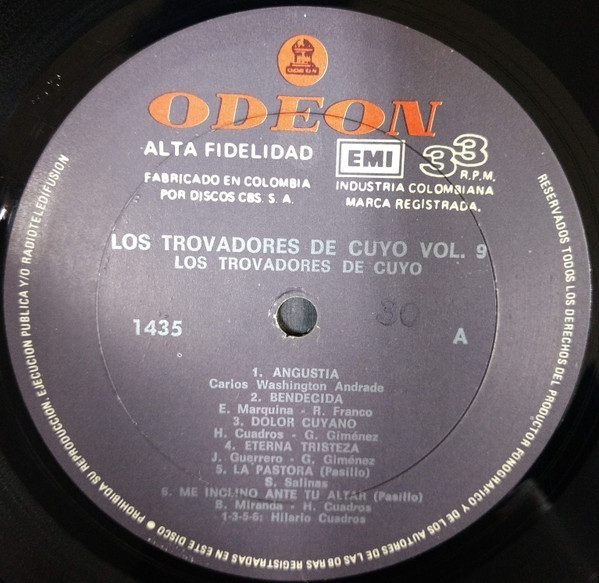 last ned album Los Trovadores Del Cuyo - Los Trovadores Del Cuyo Vol9