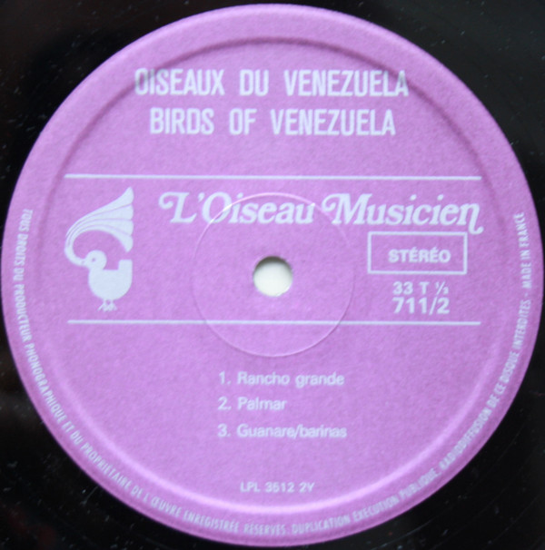 descargar álbum Jean C Roché - Oiseaux Du Vénézuéla Birds Of Venezuela