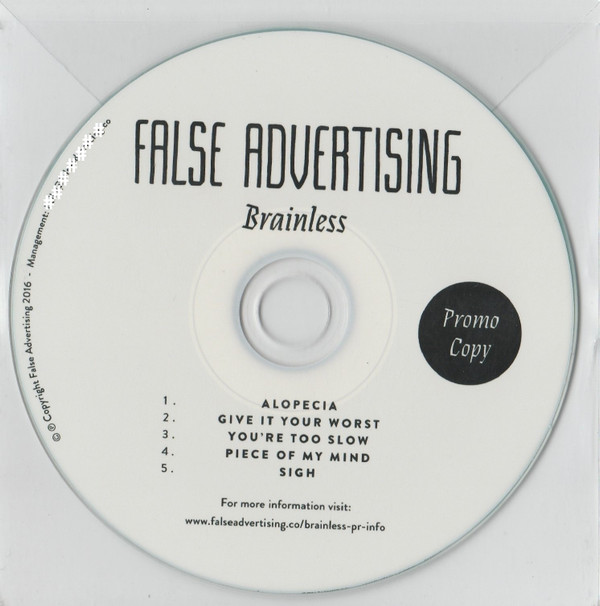 descargar álbum False Advertising - Brainless