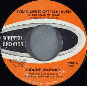 Dionne Warwick - You'll Never Get To Heaven (If You Break My Heart) album cover