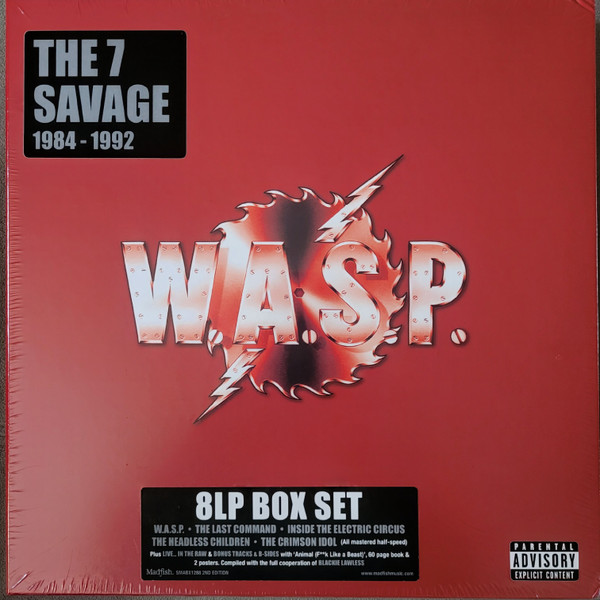 W.A.S.P. The 7 Savage 1984 1992 2024 2nd Edition Box Set