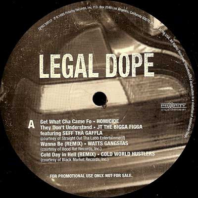 Legal Dope (1995, Cassette) - Discogs